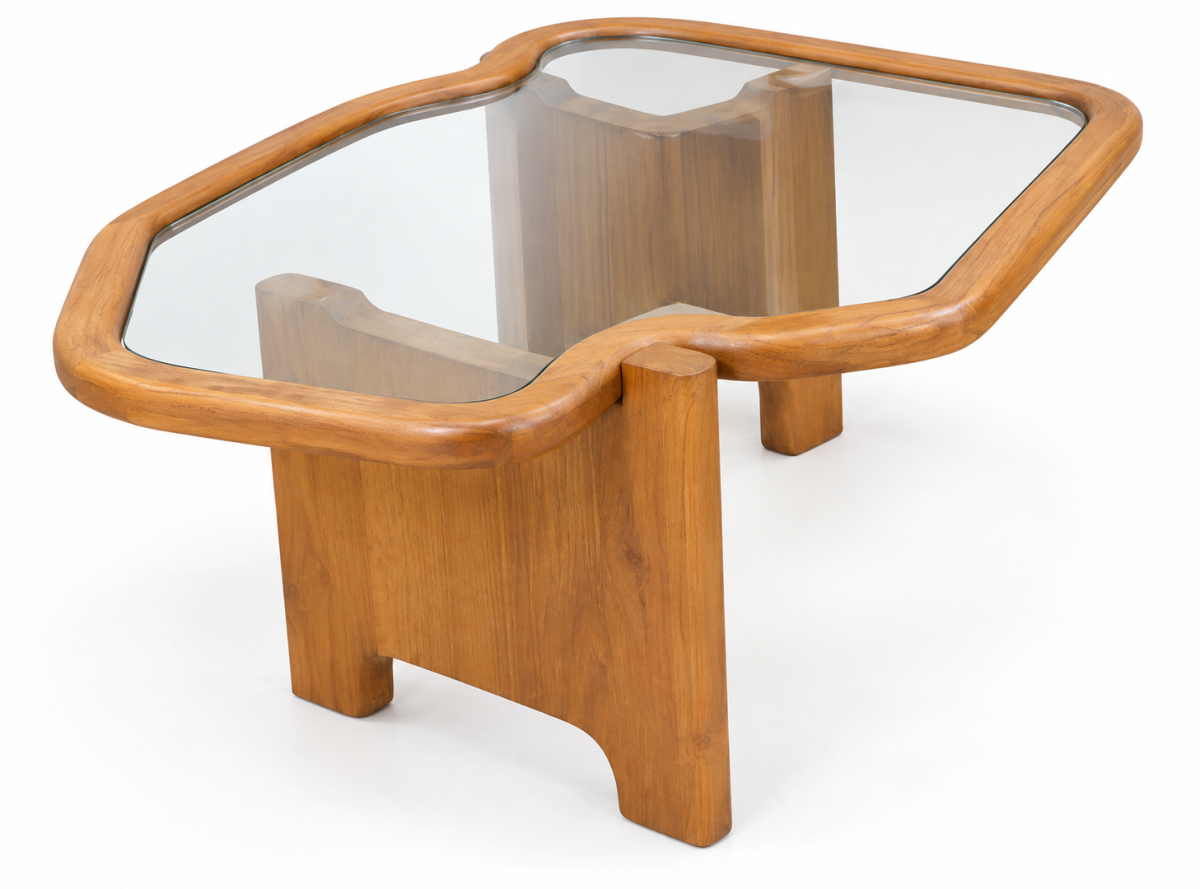 JELO COFFEE TABLE WITH GLASS